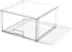 BINO | Stackable Storage Drawers, Tall X-Large - Clear | THE CRATE COLLECTION | Storage Bins With Drawers | Bathroom Organizers | Under Sink Organizer | Vanity Cabinet Home Organization
