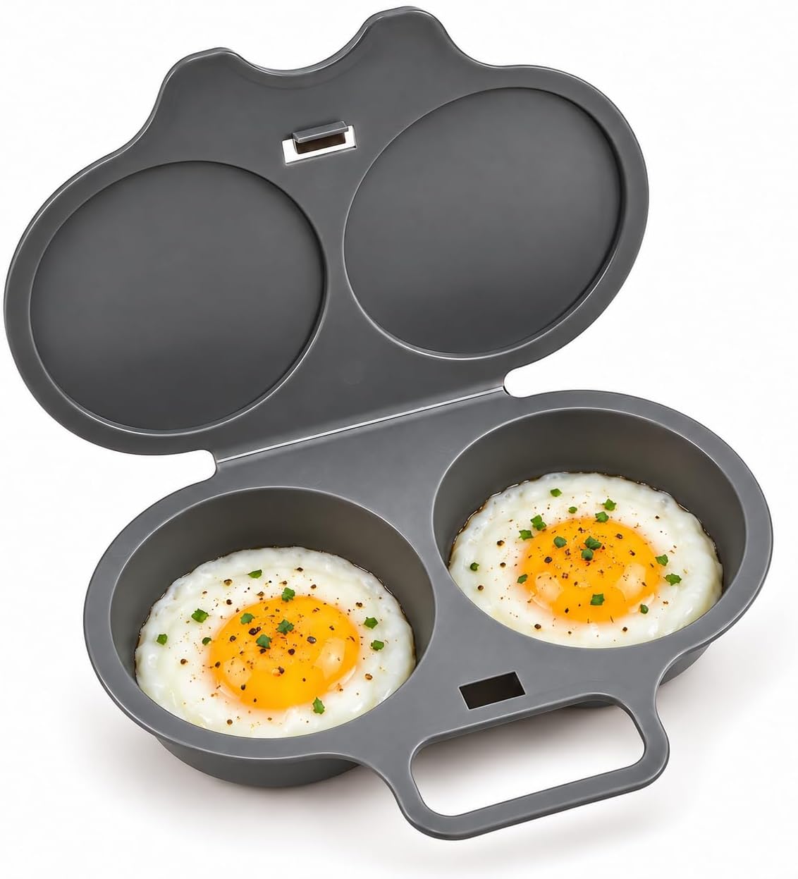 Microwave Egg Poacher 2 Eggs, Egg Cooker for Microwave