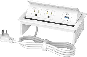 Table Power Outlet Hub PD20W USB-C Fast Charging Station