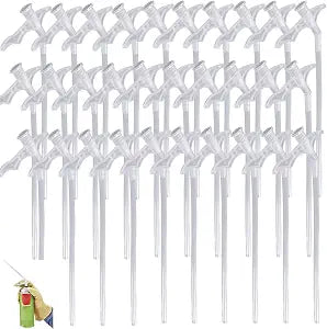30 Pieces Spray Foam Tip Replacement Tube Nozzle whit Brush for Gap Filling