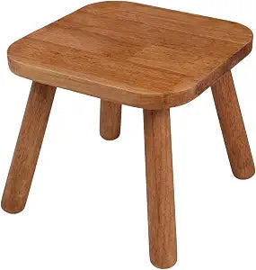 Solid Wooden Stool,Plant Stand,Step Stool (Walnut, 9.3inch)