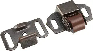 uxcell Retro Cabinet Wardrobe Door Single Roller Catch Ball Latches Hardware Copper Tone