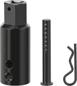 Heavy-Duty Trailer Jack Drill Adapter, Used with 1/2 Drive Adapter or 1 Socket