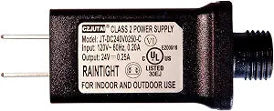TYBEEU 24V LED Christmas Tree & Strip Light Adapter - Class 2 Power Supply