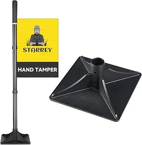 Tamper Tool 8 x 8 Inch with 48" Handle Heavy Duty Steel for Leveling