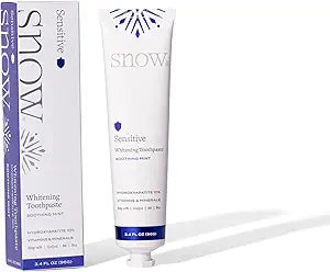 SNOW Sensitive Teeth Whitening Toothpaste with Hydroxyapatite, Mint, 3.4 oz