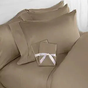 Elegant Comfort 3 Piece 1500 Thread Count Luxury Ultra Soft Egyptian Quality Coziest Duvet Cover Set, Full/Queen, Taupe