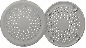 Shower Drain Hair Catcher 2 Pack Silicone Drain Cover 5.5 in