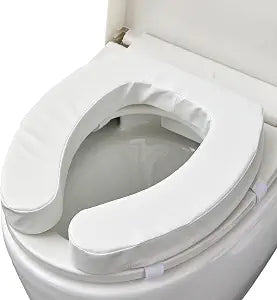 Padded Raised Toilet Seat Riser for Seniors, Soft Foam Toilet Seat Cushion