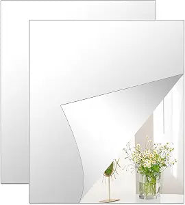 14 x 12'' x 2Pcs Acrylic Mirror Sheets for Wall Decor, 2.5mm Thick