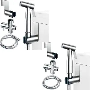 Bidet Attachment for Toilet - Handheld Bidet Sprayer with Jet Spray, Muslim Shower & Shatafa Toilet Hose/Bidet Hose