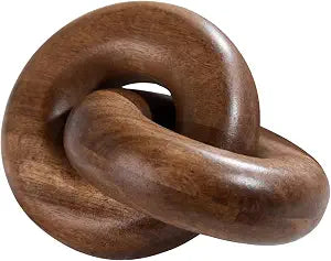 Decorative Acacia Wood Knot Decor for Coffee Table, Shelf