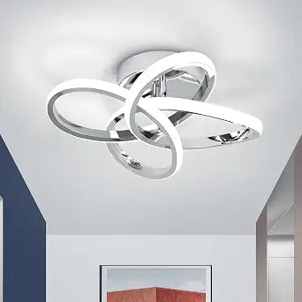 CANEOE Modern Ceiling Light Fixture,Small Led Hallway Light Fixtures Ceiling Lamp,Creative Close to Ceiling Lighting for Hallway Bedroom Bathroom Balcony Stair Light Fixtures Ceiling Mount