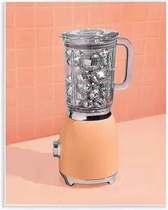 Retro Disco Blender Kitchen, 11 x 14 Inch Mounted Print on Wall Plaque