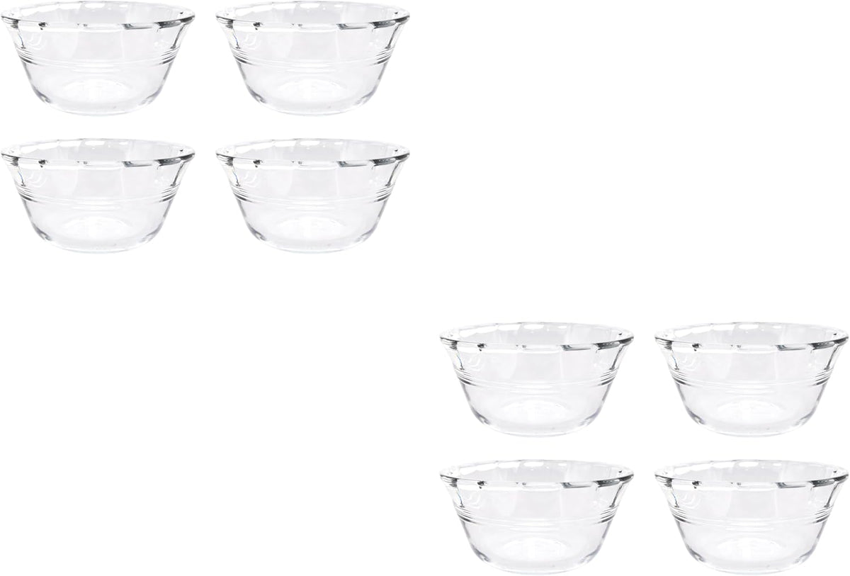 Pyrex (6oz 4Pc Glass Custard Bowls (2-Pack) - Made in USA