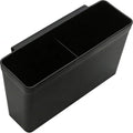 SANNO Flatware Cutlery Holder,Hanging Utensil Holder,Cutlery Drainer Caddy,Spoon and Fork Organizer,2 Compartment Attach to Dish Drying Rack