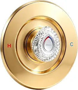 T470 Shower Trim Kit, Compatible with Moen Chateau Shower Trim Kit, Single-Handle Tub/Shower Valve Trim, Includes Escutcheon, Tubes, Screws and Shower Handle (Gold)