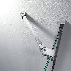 40cm / 15.7" Frameless Shower Door Fixed Panel Wall-to-Glass Support Bar