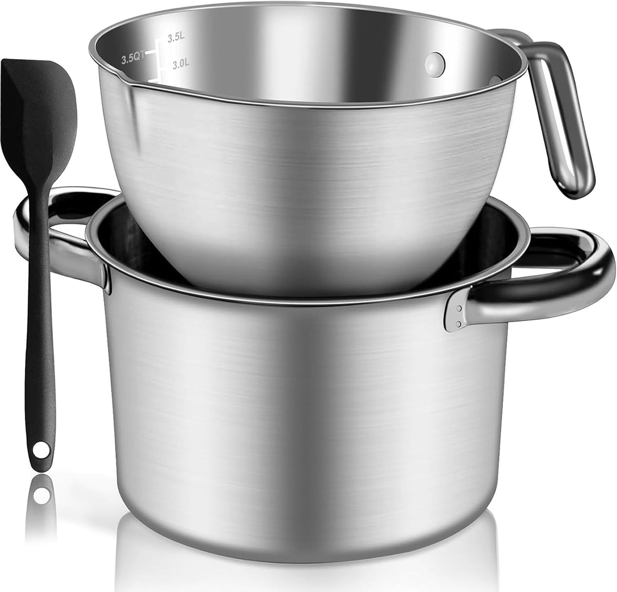 Marsheepy 3.1QT Double Boiler Melting Pot with 4.5QT Stainless Steel Pot