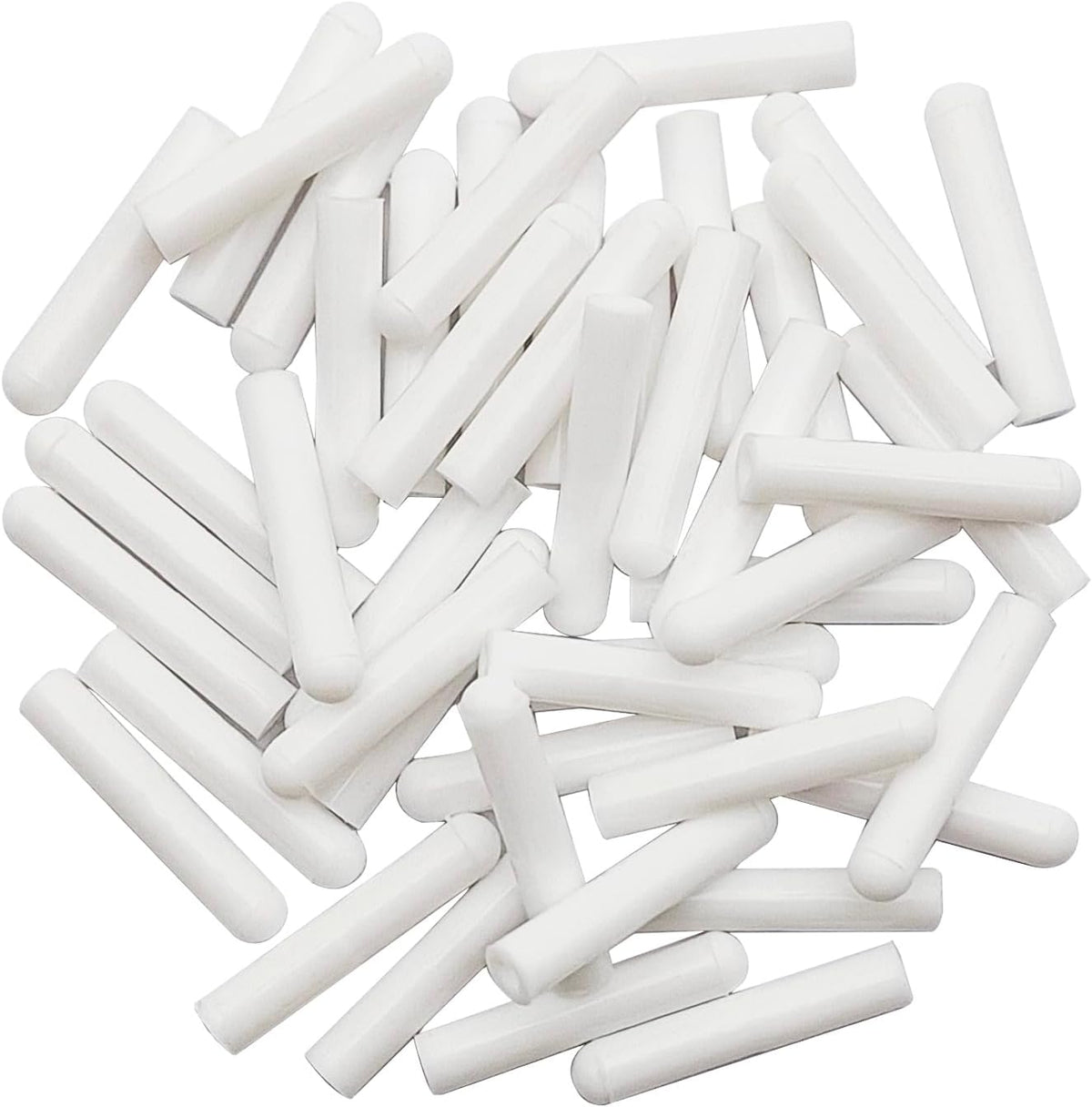 100 Pcs Universal Silicone Dishwasher Rack Tine Prong Repair End Tip Caps, Dishwasher Rack Tine Repair Kit, Round End Caps, Shelf Organizer Tip Cap Wire Thread Protector Cover, Anti Slip,1 inch, White