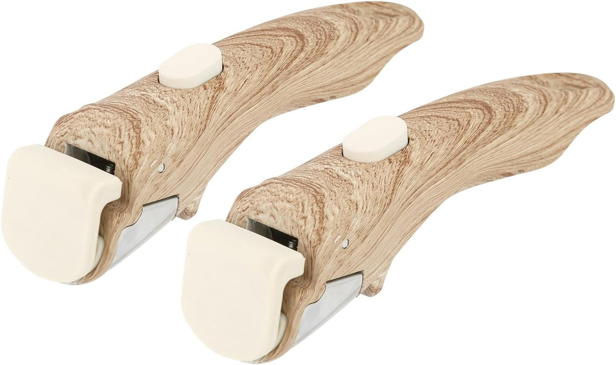 Removable Handle Wood-Like, Detachable Handle for Pots and Pans, Universal Cookware Handles, Compatible with Thin Edge Cookware, 2 Pack
