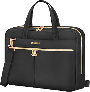Ferkurn 17 17.3 Inch Laptop Bag Case Women Men Compatible with HP OmniBook Envy Omen Pavilion/LG Gram/Dell Inspiron Precision/Yoga ThinkPad, Carrying Briefcase Messenger Computer Bag 18 inch, Black