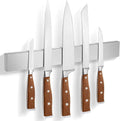 Knife Magnetic Strip, Magnetic Knife Holder for Wall Mount Fridge Refrigerator Knife Magnet Bar Knife Rack RV Kitchen Utensil Holder Metal Kitchen Tool Holder Knife Block RV Accessories 14 Inch