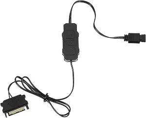ARGB PC Fans Controller Kit, 5V 3PIN Computer Fan Controller SATA Direct Supply Power RGB PC Fan Control Multiple Lighting Modes for Light Strip Light Plate