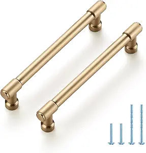 JOY DECOR Champagne Bronze Cabinet Handles Modern Pulls,5 Inch,10 Pack