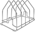 304 Stainless Steel Cutting Board Holder Chopping Board Drying Rack Kitchen Cabinet Organizer Cookie Sheet Baking Pan Bakeware Serving Tray Cooling Rack Stand Anti Rust Slip Housewarming Gift 1PACK