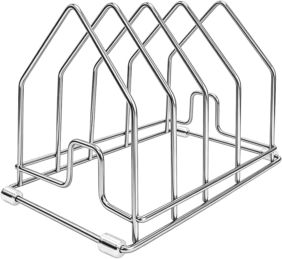 304 Stainless Steel Cutting Board Holder Chopping Board Drying Rack Kitchen Cabinet Organizer Cookie Sheet Baking Pan Bakeware Serving Tray Cooling Rack Stand Anti Rust Slip Housewarming Gift 1PACK