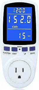 Watt Meter Power Meter Plug Home Electricity Usage Monitor 7 Modes Display
