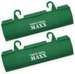Twist and Seal Maxx (2 Pack) - Heavy Duty Outdoor Extension Cord Plug Head Protector Safety Cover Connector and Weatherproof Electrical Guard for Large 10 Guage Cords  Green
