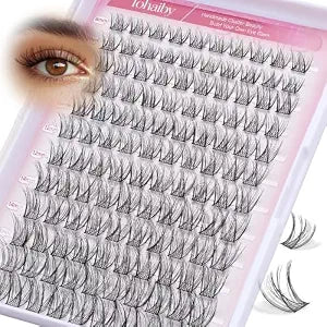Cluster Eyelash Extensions 8-16mm Wispy Eyelash Clusters Natural Lash Clusters Individual Lashes C22