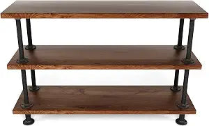 MUZIK 3-Tier Industrial Pipe Table Legs, Heavy Duty for DIY Furniture