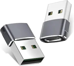 Basesailor USB to USB C Adapter,Type C Female to USBA Male Converter Gray
