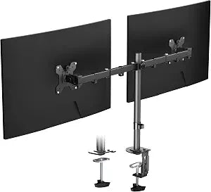 Pholiten Dual Monitor Mount for 2 Screens up to 32 Inches and 22lbs Each