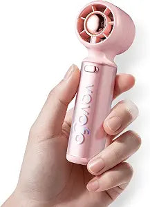 VAVOFO Handheld Mini Fan, USB Rechargeable Personal Fan, 3 Speed Adjustable Small, Lightweight Cooling Fan for Outdoor Travel, Makeup, Gift for Girls Women - Pink
