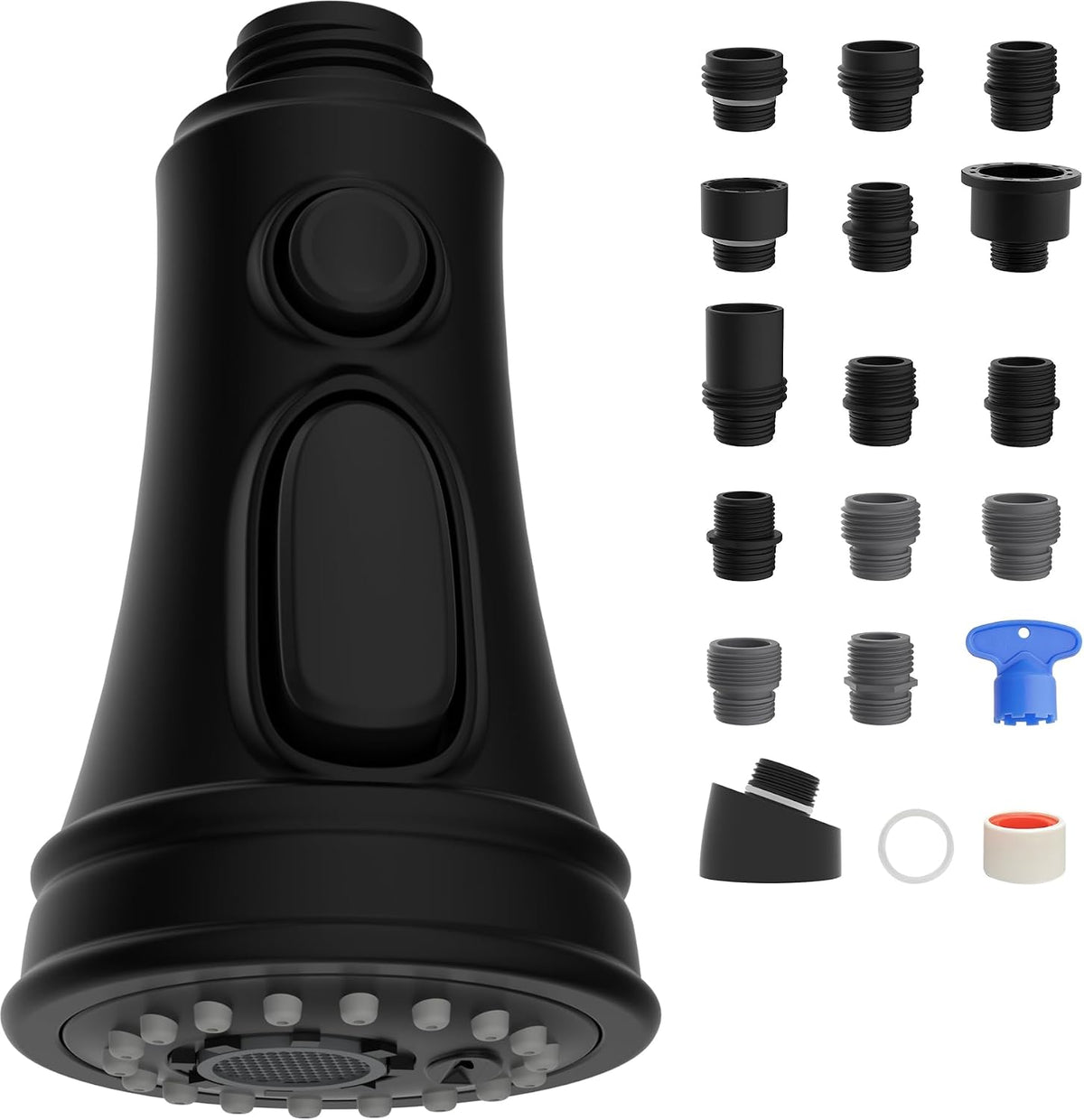 Hibbent cUPC Certified Kitchen Faucet Head Replacement with 15 Adapters