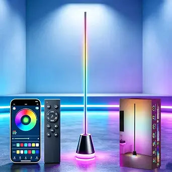 Corner LED Lamp, RGB Floor Lamp for Bedroom, 1700 Lumen