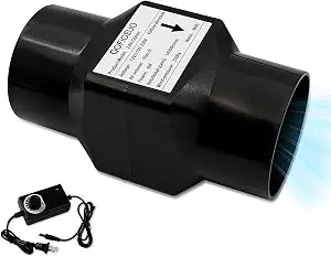 2 Inch Inline Duct Fan 6W with Speed Controller, 50mm Ventilation Blower