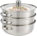 3-Tier Stainless Steel Steamer for Cooking