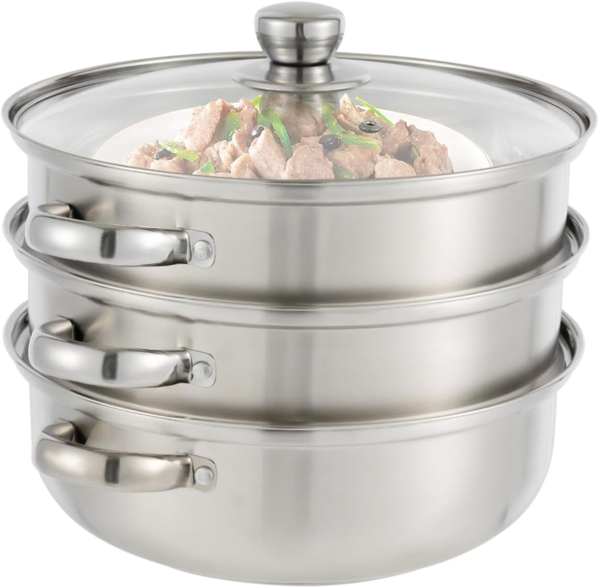 3-Tier Stainless Steel Steamer for Cooking