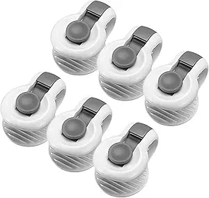 6 Pack Sheet Fasteners Abs Grey Bedding Secure