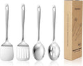4PCS Stainless Steel Kitchen Cooking Utensils Spatula & Spoons Set