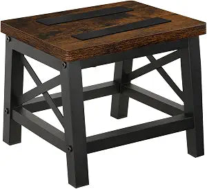 YINMIT Wooden Step Stool for Adults and Kids, Step Stool for High Bed with Non-Slip Feet, Using for Bedroom, Living Room and Kitchen, Hold Up to 500 lbs