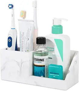 Diatomite Toothbrush Holders Toothpaste Organizer - Marble White
