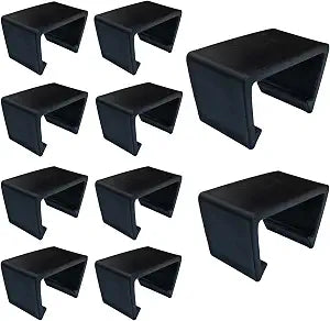 10 Pieces Outdoor Patio Furniture Clips Sectional Couch Sofa Funiture Clips Wicker Rattan Furniture Alignment Connector Wicker Chair Fastener Clips Connect The Sectional or Module Outdoor Couch Black