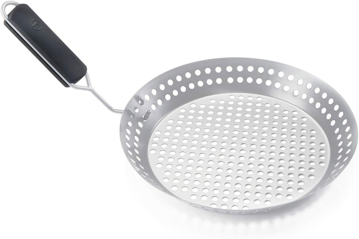 Outset Grill Skillet With Removable Handle, Stainless Steel