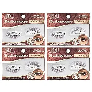 Ardell Balayage Wispies False Eyelashes, Bronde ï¿½ï¿½ï¿½ Brown Wispy Strip Lashes Natural Looking, Lightweight Soft Volume Synthetic Fiber, Reusable for Everyday Wear, 